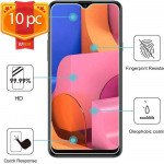 Wholesale Samsung Galaxy A20S Clear Tempered Glass Screen Protector 10pc Pack (Clear)